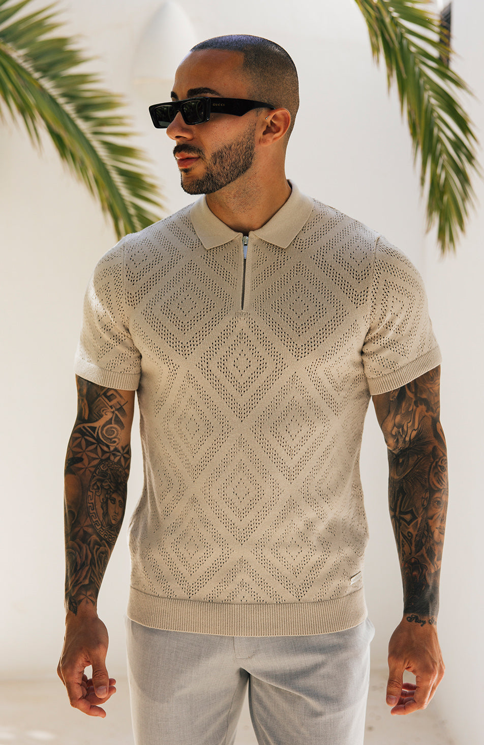 The Grant Zip Polo