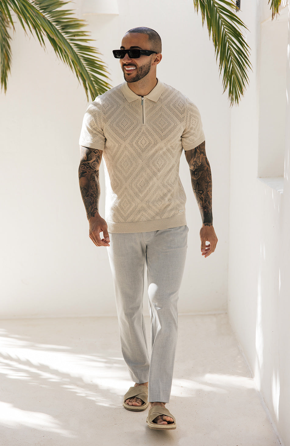 The Grant Zip Polo