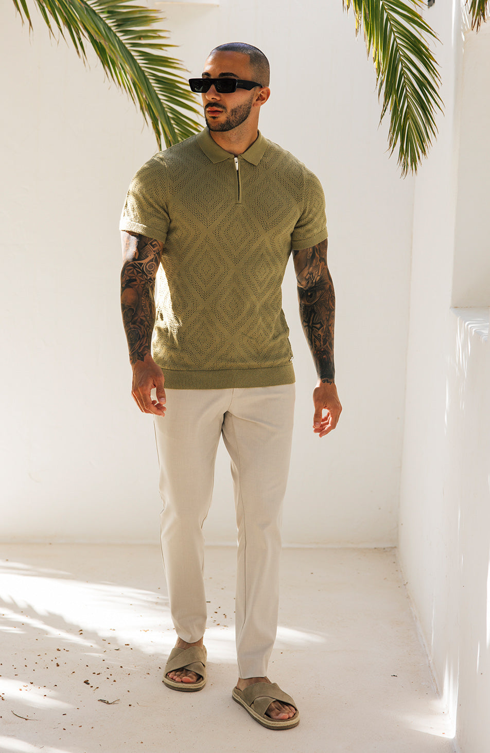 The Grant Zip Polo