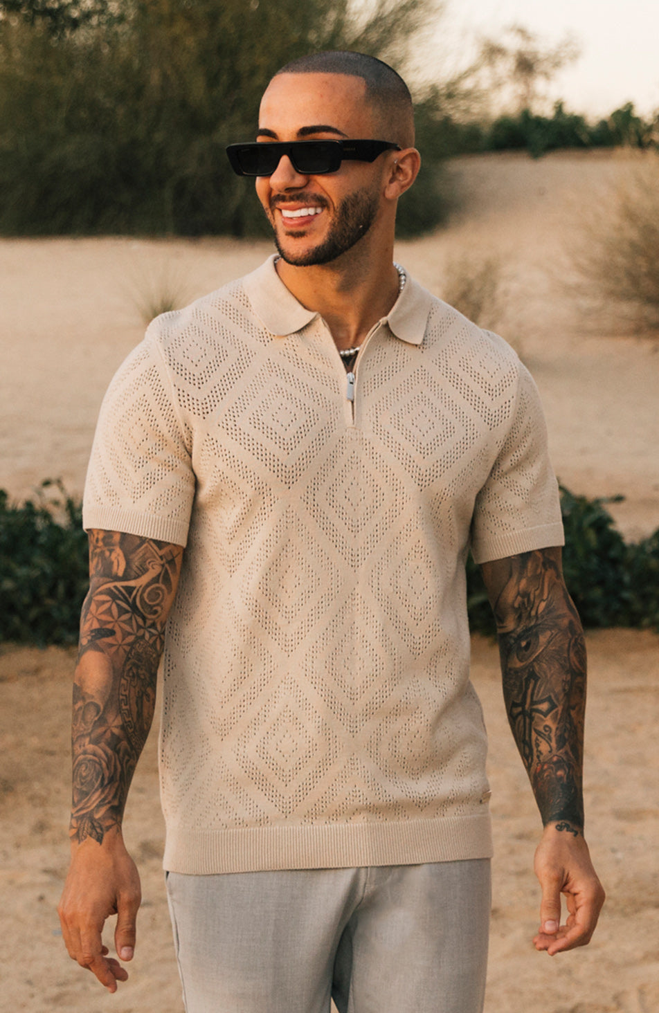 The Grant Zip Polo