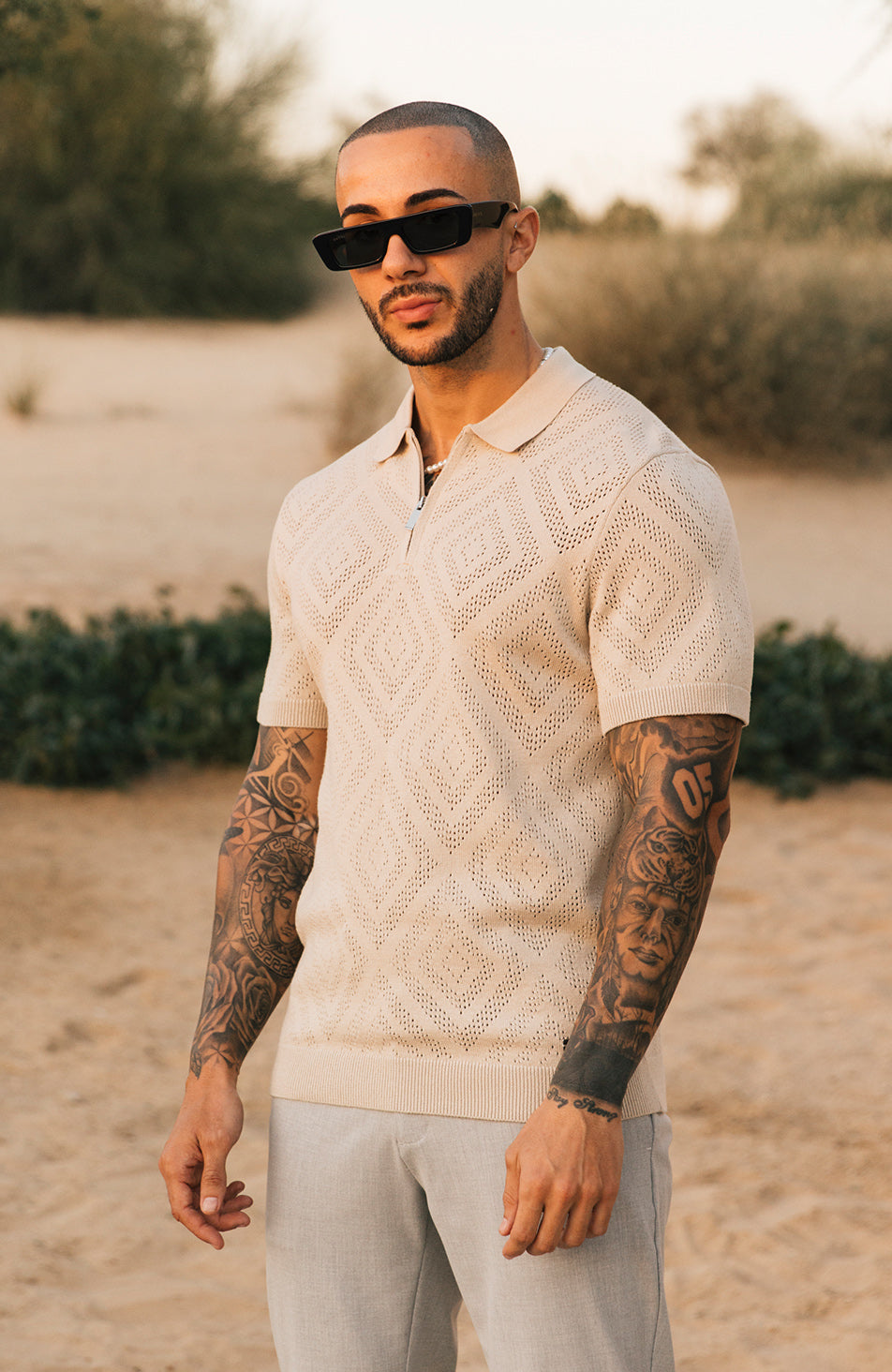 The Grant Zip Polo